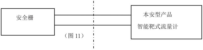 瀝青靶式流量計本安系統(tǒng)接線圖